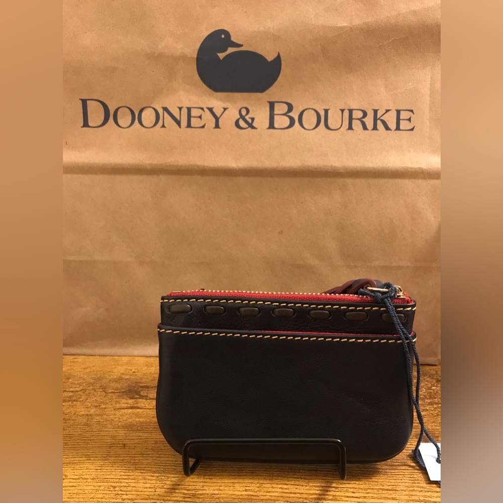 Dooney & Bourke Florentine Coin Case in NAVY π - Picture 3 of 7